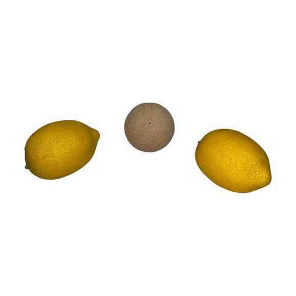 Lot 8 Plastic Fruit Home Decor Staging Banana Apple Lemon Orange Pomegranate - Picture 5 of 7